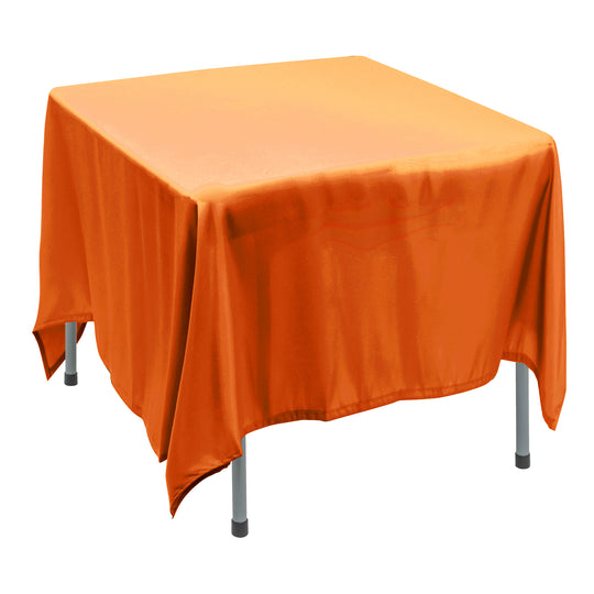Polyester Square Tablecloth 90” x 90” - Orange
