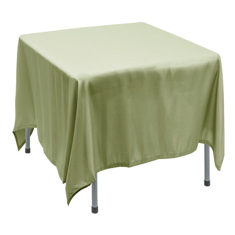 Polyester Square Tablecloth 90” x 90” - Sage - Events and Crafts-Simply Elegant