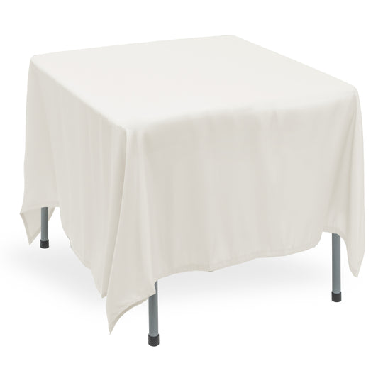 Polyester Square Tablecloth 90” x 90” - White