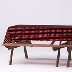 Rectangle Buffalo Plaid Tablecloth - Red & Black - 60"W x 126" - Events and Crafts-Simple Elements