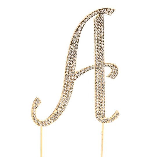 Premium Cake Topper Letter A - Gold