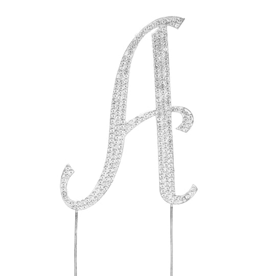 Premium Cake Topper Letter A - Silver