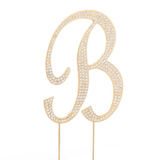 Premium Cake Topper Letter B - Gold