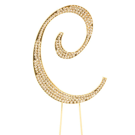 Premium Cake Topper Letter C - Gold