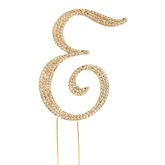 Premium Cake Topper Letter E - Gold