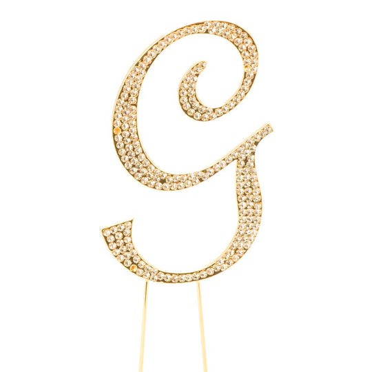 Premium Cake Topper Letter G - Gold