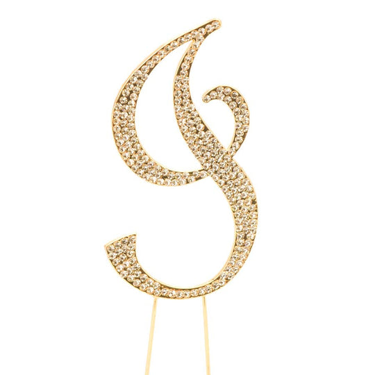 Premium Cake Topper Letter I - Gold