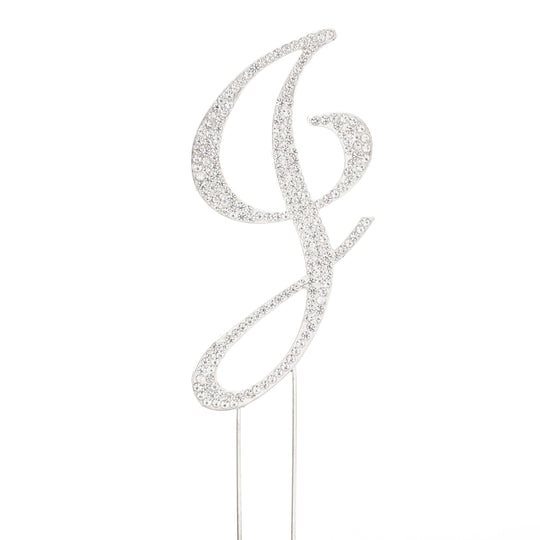 Premium Cake Topper Letter I - Silver
