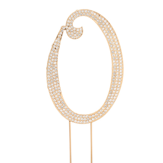 Premium Cake Topper Number 0 - Gold