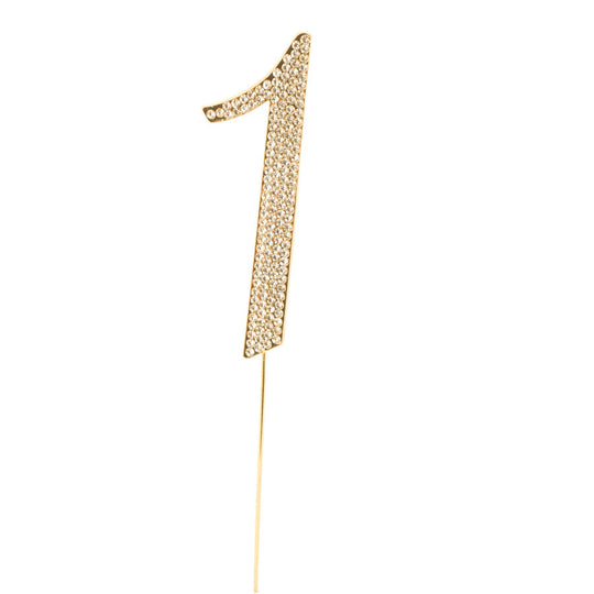 Premium Cake Topper Number 1 - Gold