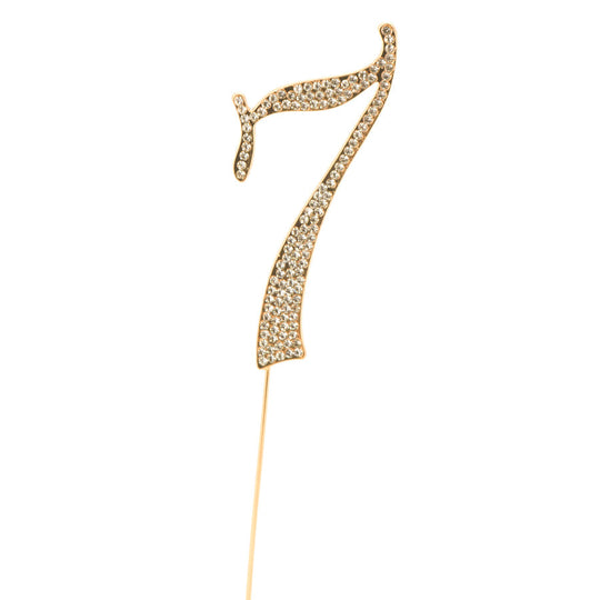 Premium Cake Topper Number 7 - Gold