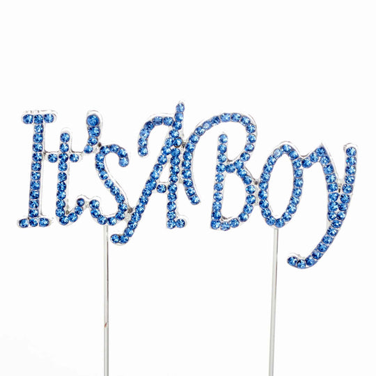 Rhinestone Cake Topper - "It's A Boy"
