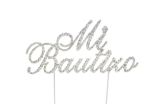 Rhinestone Cake Topper - "Mi Bautizo"