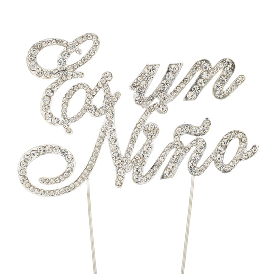 Rhinestone Cake Topper - "Es Un Nino"
