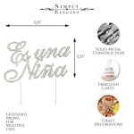 Es Una Nina Cake Topper - Events and Crafts-Events and Crafts
