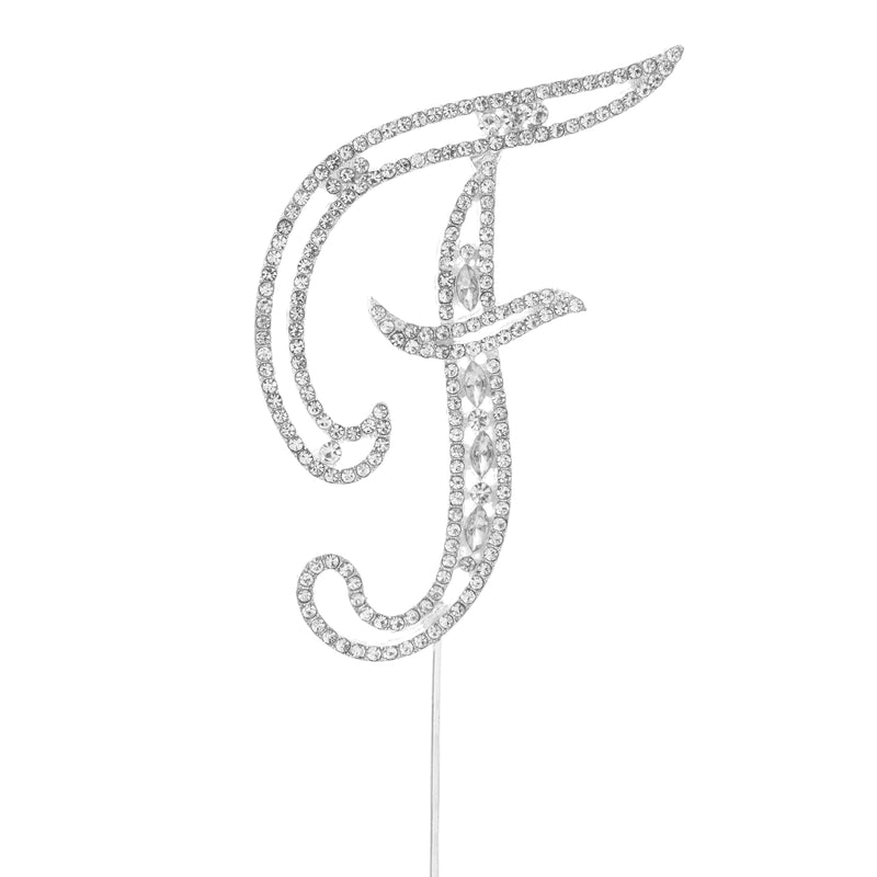 Rhinestone Cake Topper Letter F - Events and Crafts-Events and Crafts