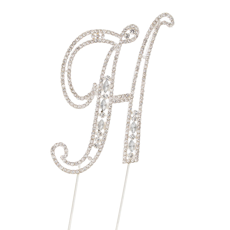 Rhinestone Cake Topper Letter H - Events and Crafts-Events and Crafts