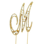 Rhinestone Cake Topper Letter M - Events and Crafts-Events and Crafts
