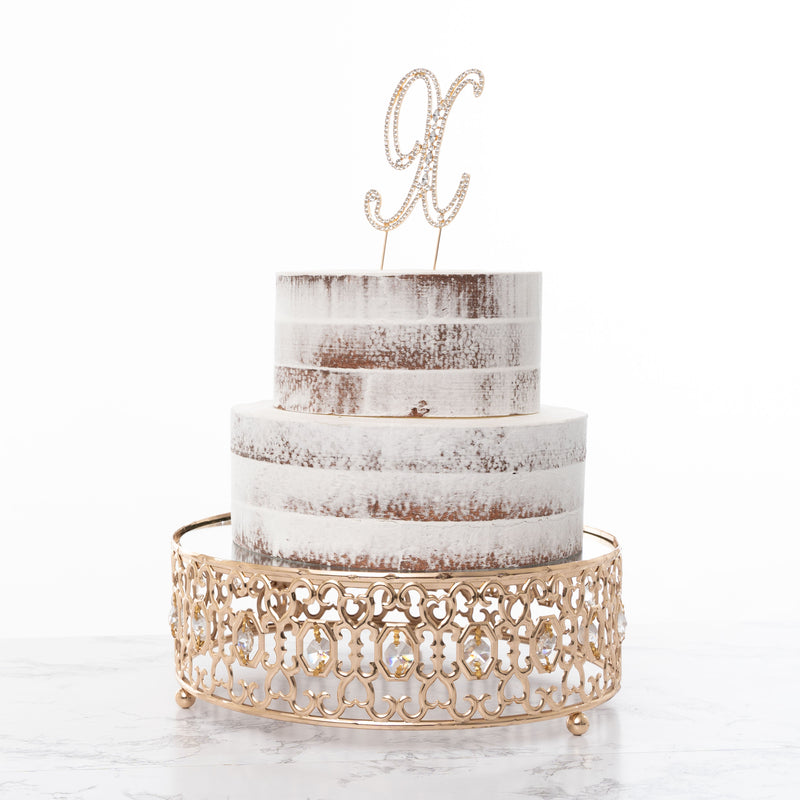 Shop Our Stunning Rhinestone Cake Topper Letter T in Gold