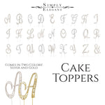 Rhinestone Cake Topper Letter Y - Events and Crafts-Events and Crafts