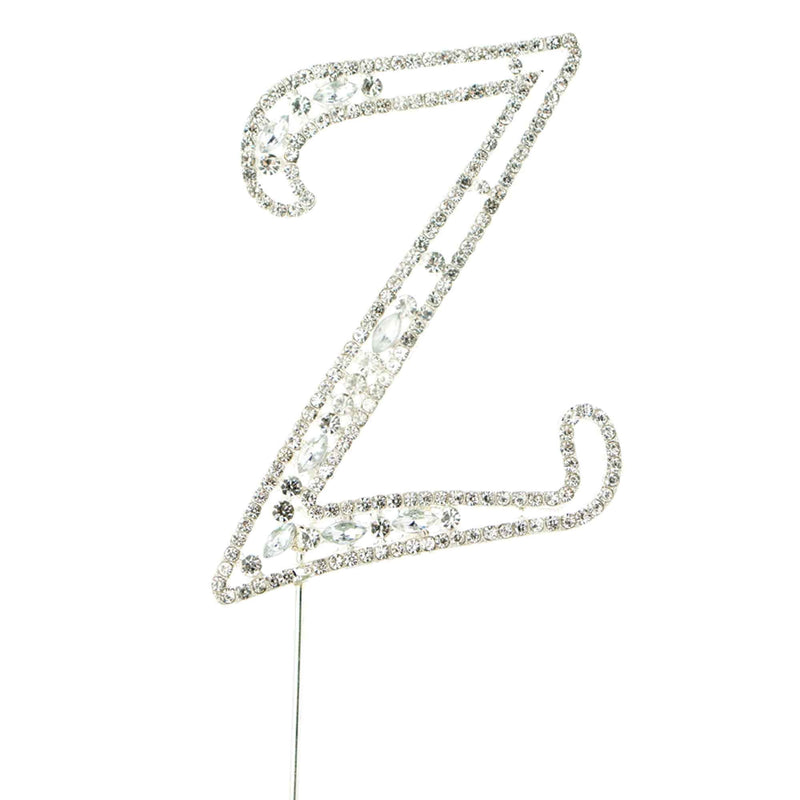 Rhinestone Cake Topper Letter Z - Events and Crafts