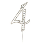 Rhinestone Cake Topper Number 4 - Events and Crafts-Events and Crafts