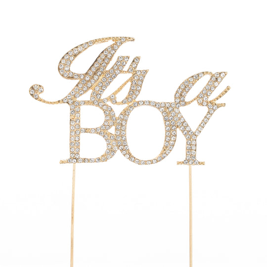It's a Boy Cake Topper - Gold
