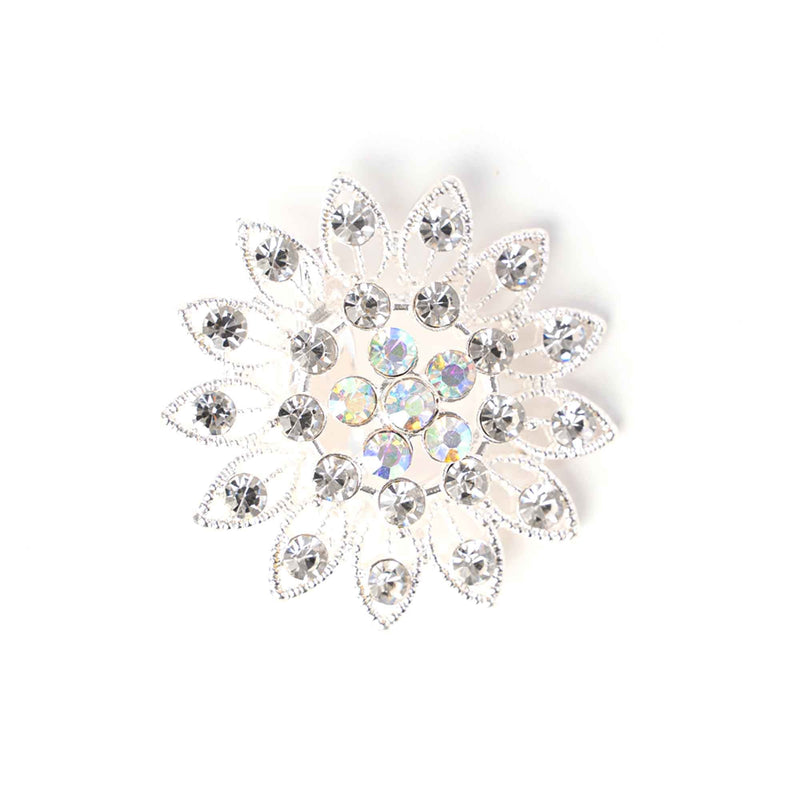 Crystal Sunburst Brooch - Events and Crafts-Events and Crafts