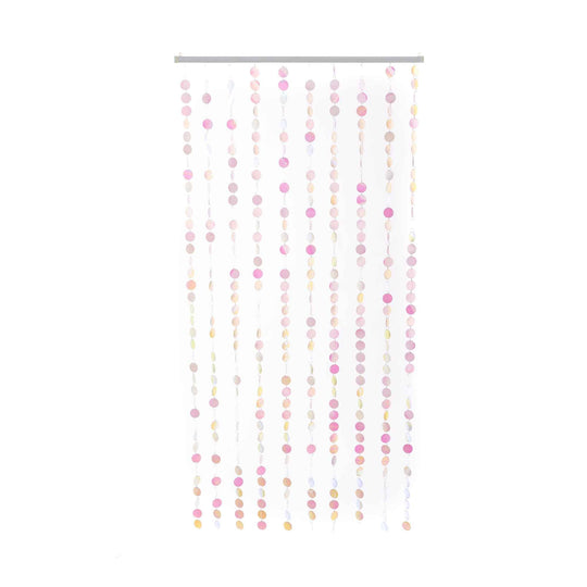 Spangle Curtains 35.5" x 71" - White Iridescent