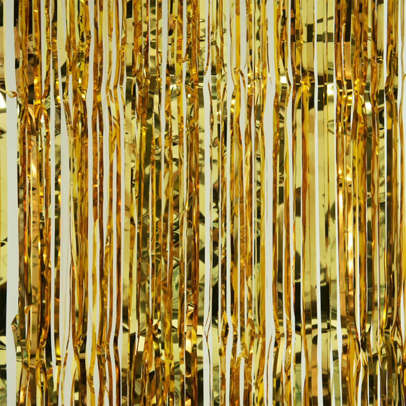 Metallic Backdrop Curtain  - Gold