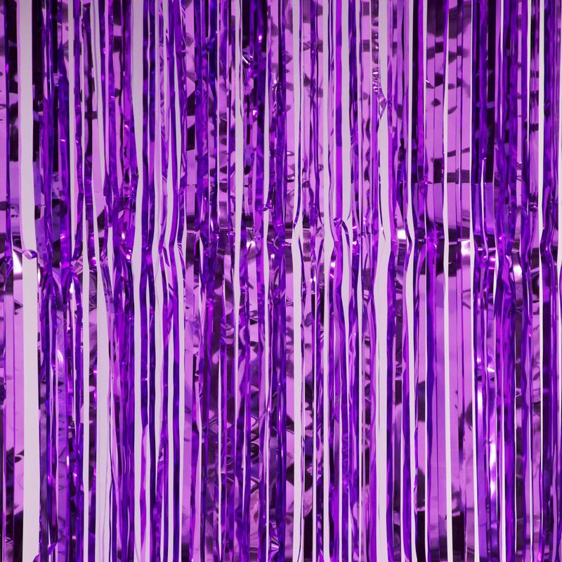 Metallic Backdrop Curtain  - Purple