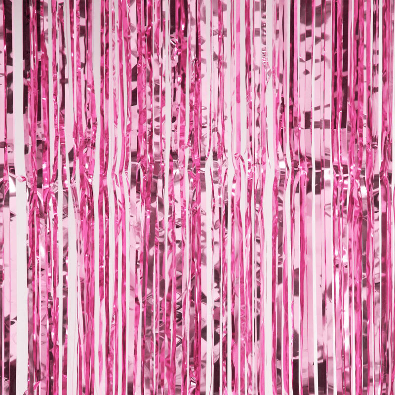 Metallic Backdrop Curtain  - Pink