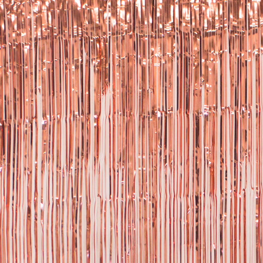 Metallic Backdrop Curtain 36" x 96" - Rose Gold