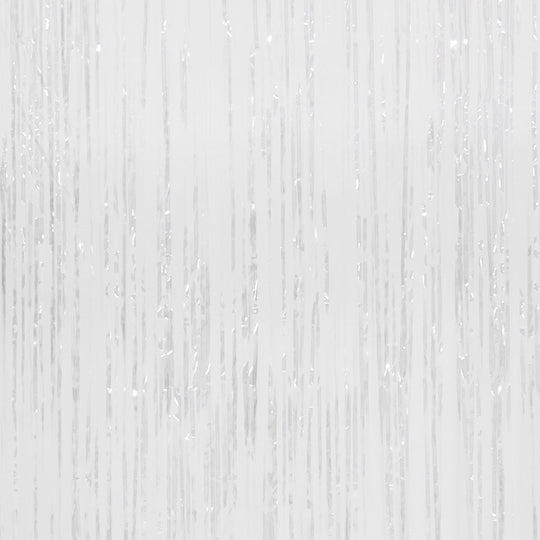 Metallic Backdrop Curtain - White