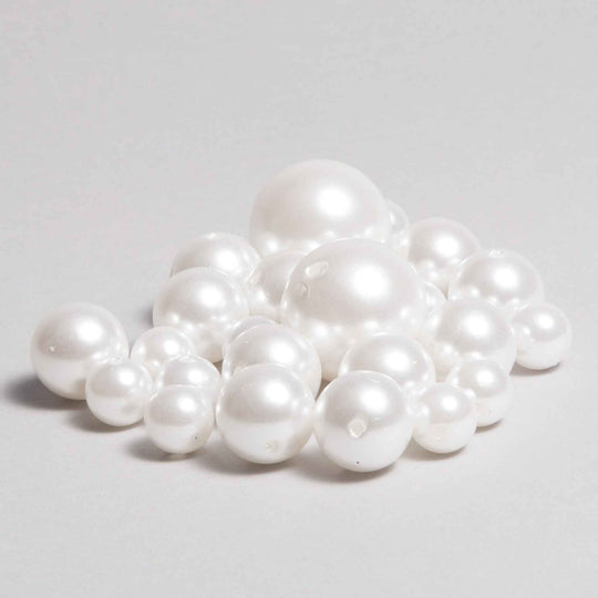 Assorted Pearl Vase Filler-White
