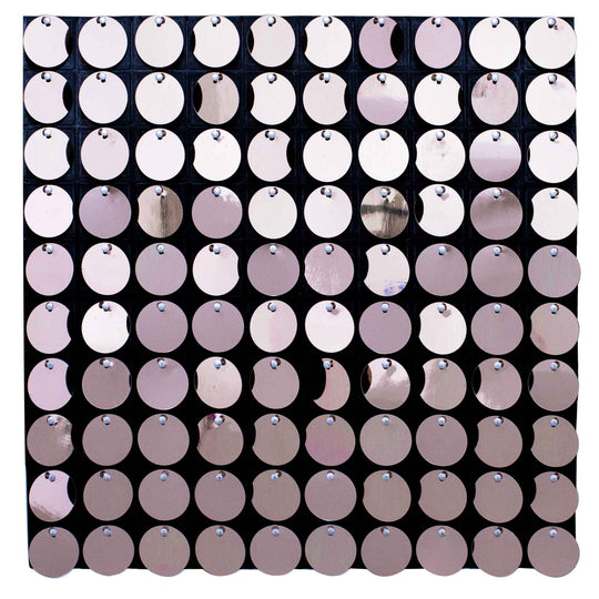 Round Spangle Sequin Wall Panels with Black Backing-Pink