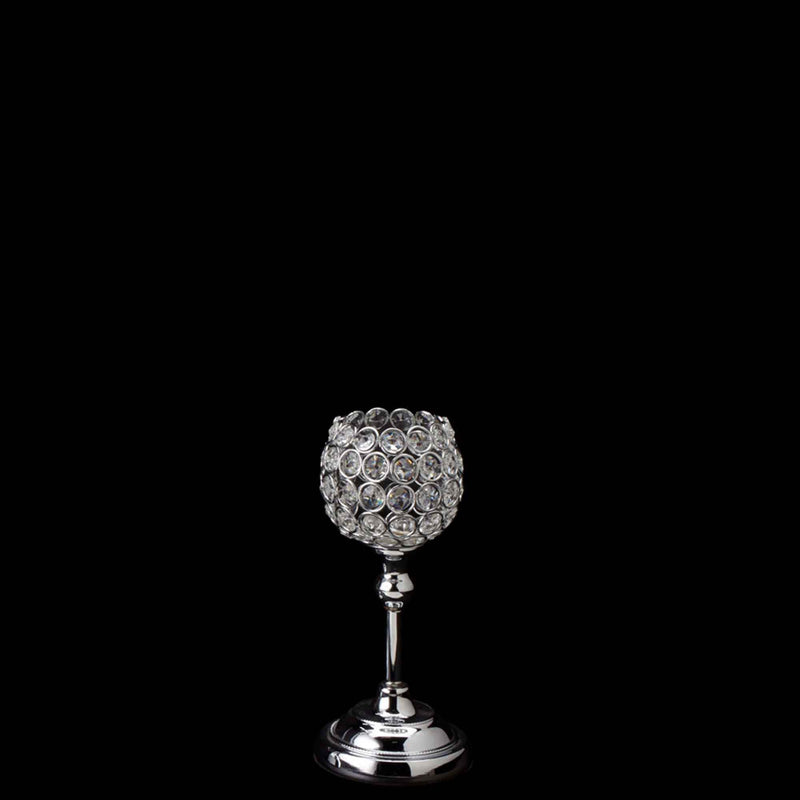 Crystal Ball Candle Holder 9.5" - Events and Crafts-Events and Crafts