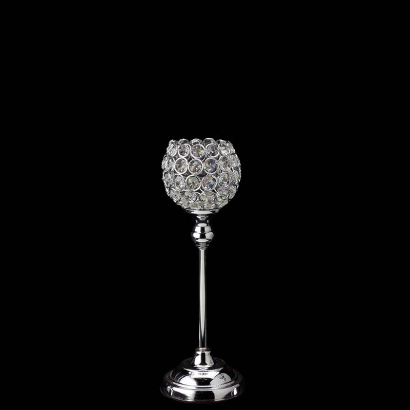 Crystal Ball Candle Holder 13" - Events and Crafts-Events and Crafts