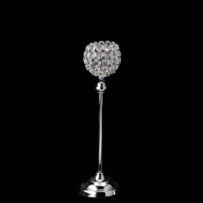 Crystal Ball Candle Holder 15.75" - Events and Crafts-Events and Crafts