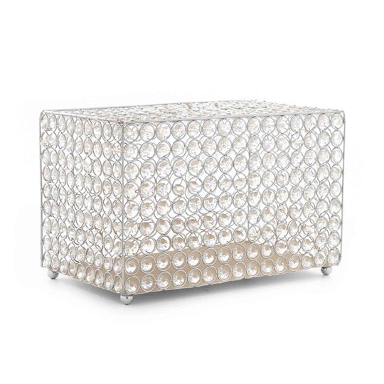 Crystal Money Box 13.5" - Silver