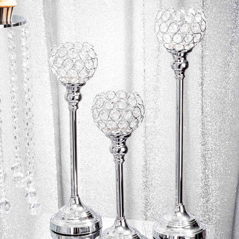 Crystal Ball Candle Holder Set - Lifestyle