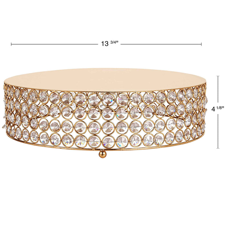 Crystal Cake Stand 13.75" - Events and Crafts-Events and Crafts