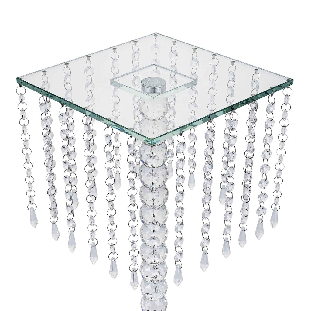 Square Crystal Centerpiece - Events and Crafts-Events and Crafts