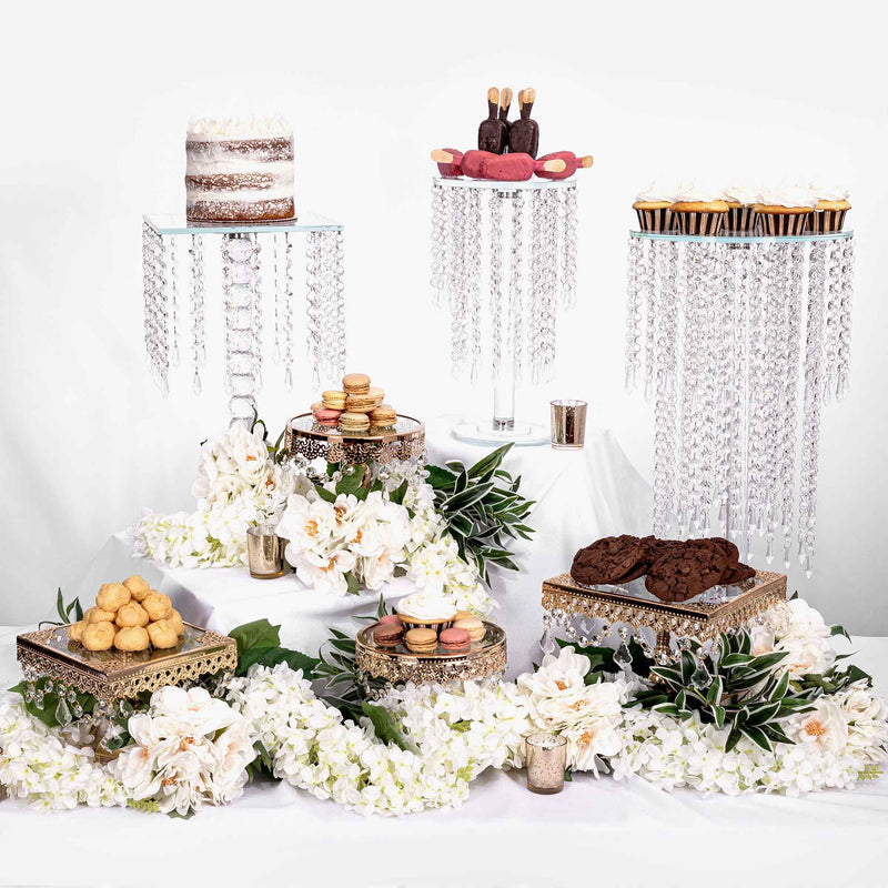Round Crystal Centerpiece - Events and Crafts-Events and Crafts