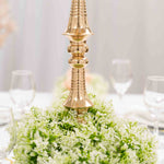 Floral Candelabra - Gold Closeup