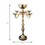 Floral Candelabra - Gold Measurements