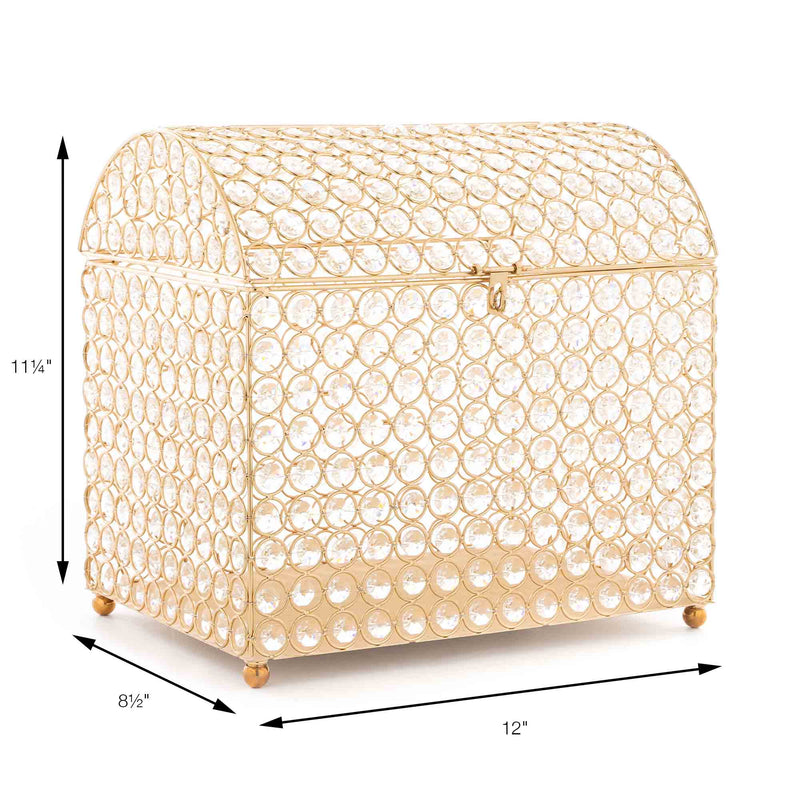 Events and Crafts | Crystal Envelope Box - Gold