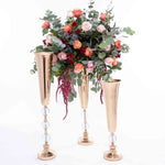 Sophia Centerpiece - Gold Assortment with Flowers
