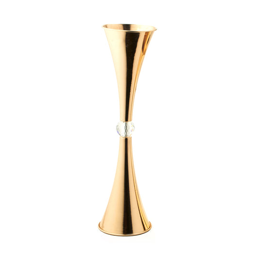 Floral Centerpiece Vase 26.5"-Gold