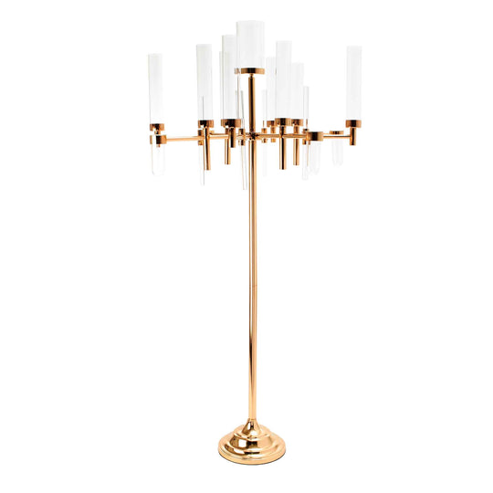 Arial Candelabra Series - 8 Arms - Gold